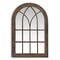 3-layered Arched Mounted Mirror For Vanity Bedroom Entryway-rustic Brown
